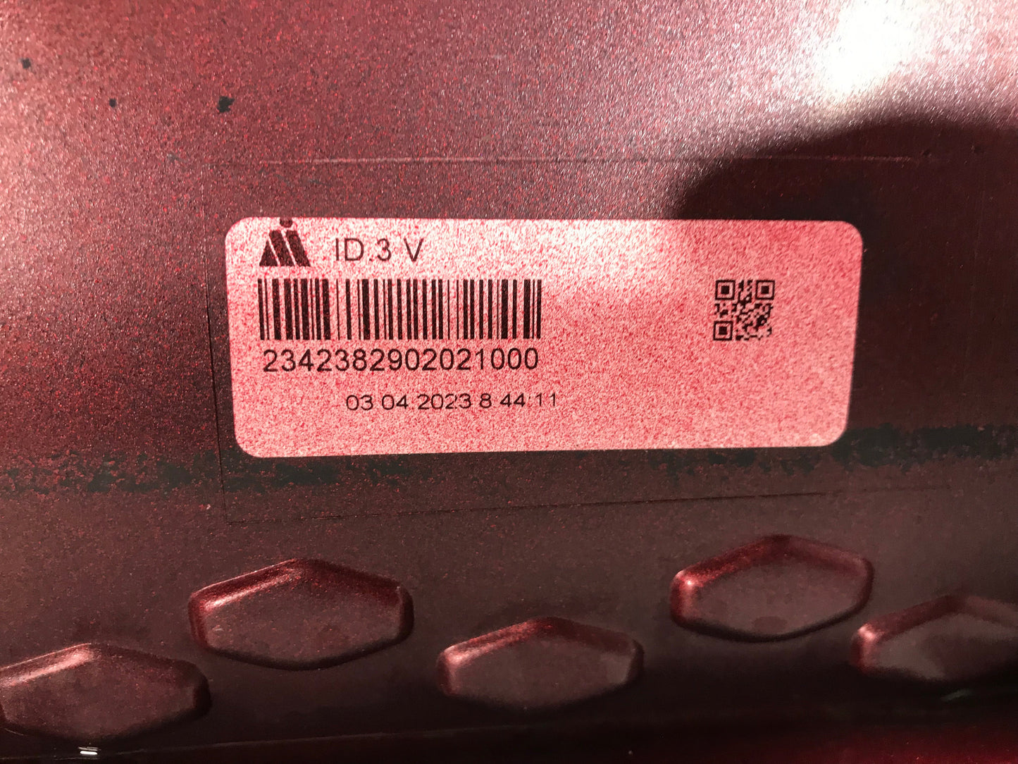 Volkswagen ID.3 ID3 2019 - Front Bumper with parking sensor holes used Genuine OEM: 10A807221, 3200101209