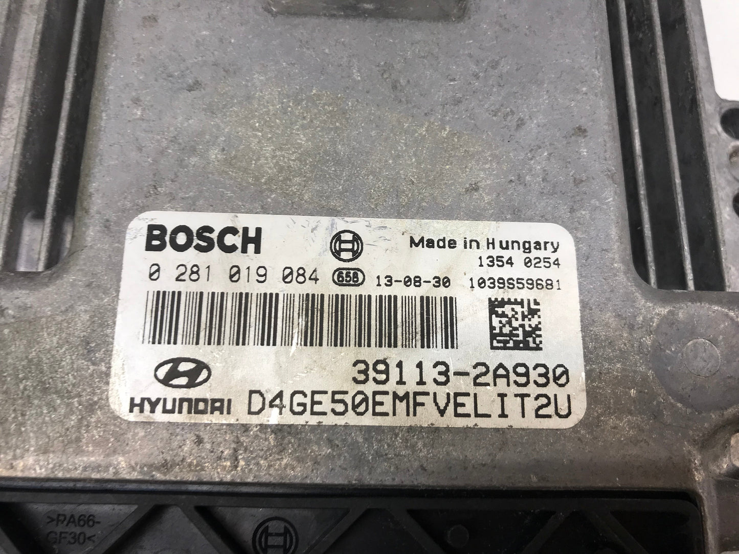 Hyundai I30 2012-2016 1.6 CRDI Diesel Engine ECU Control Module 391132A930, 1039S59681, 0281019084
